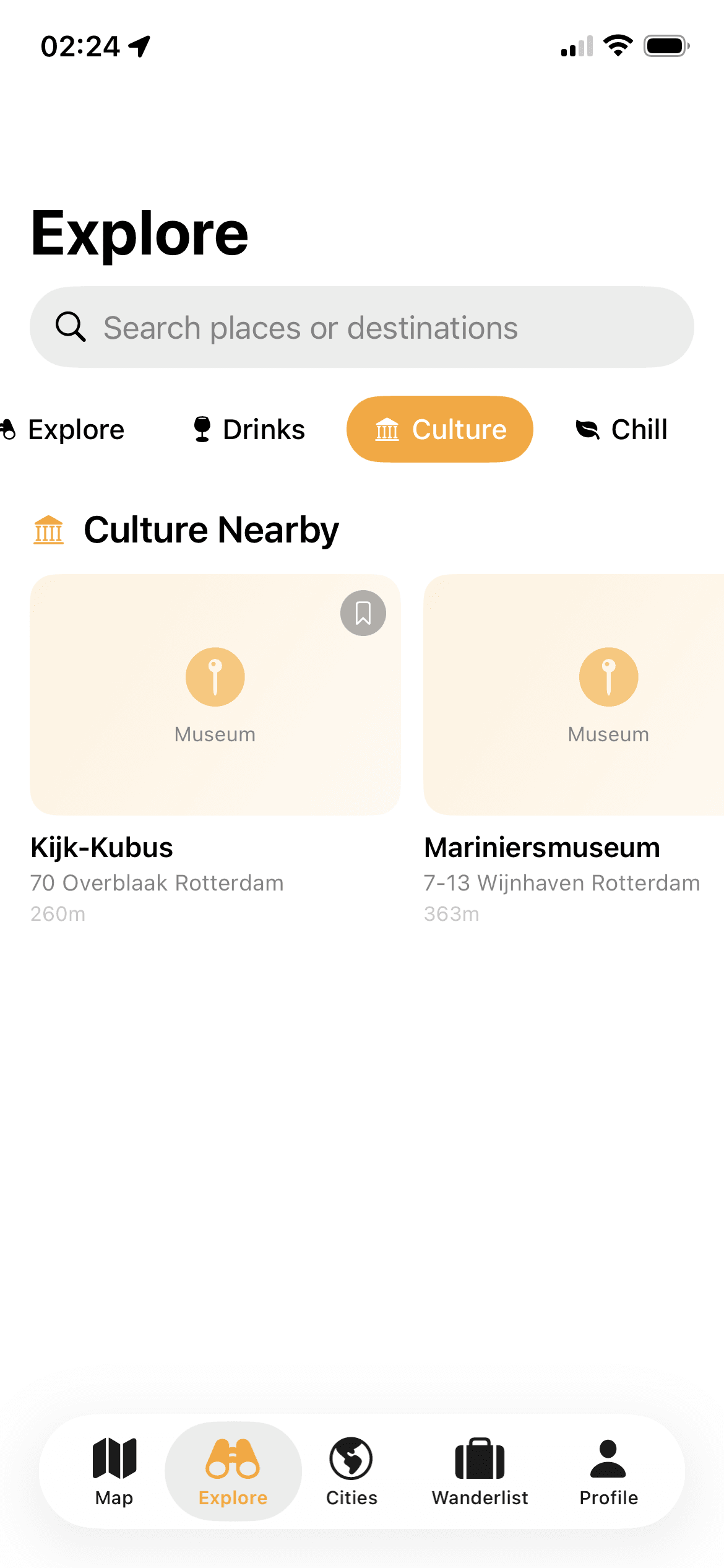 SnapMap Explore feed with personalized recommendations