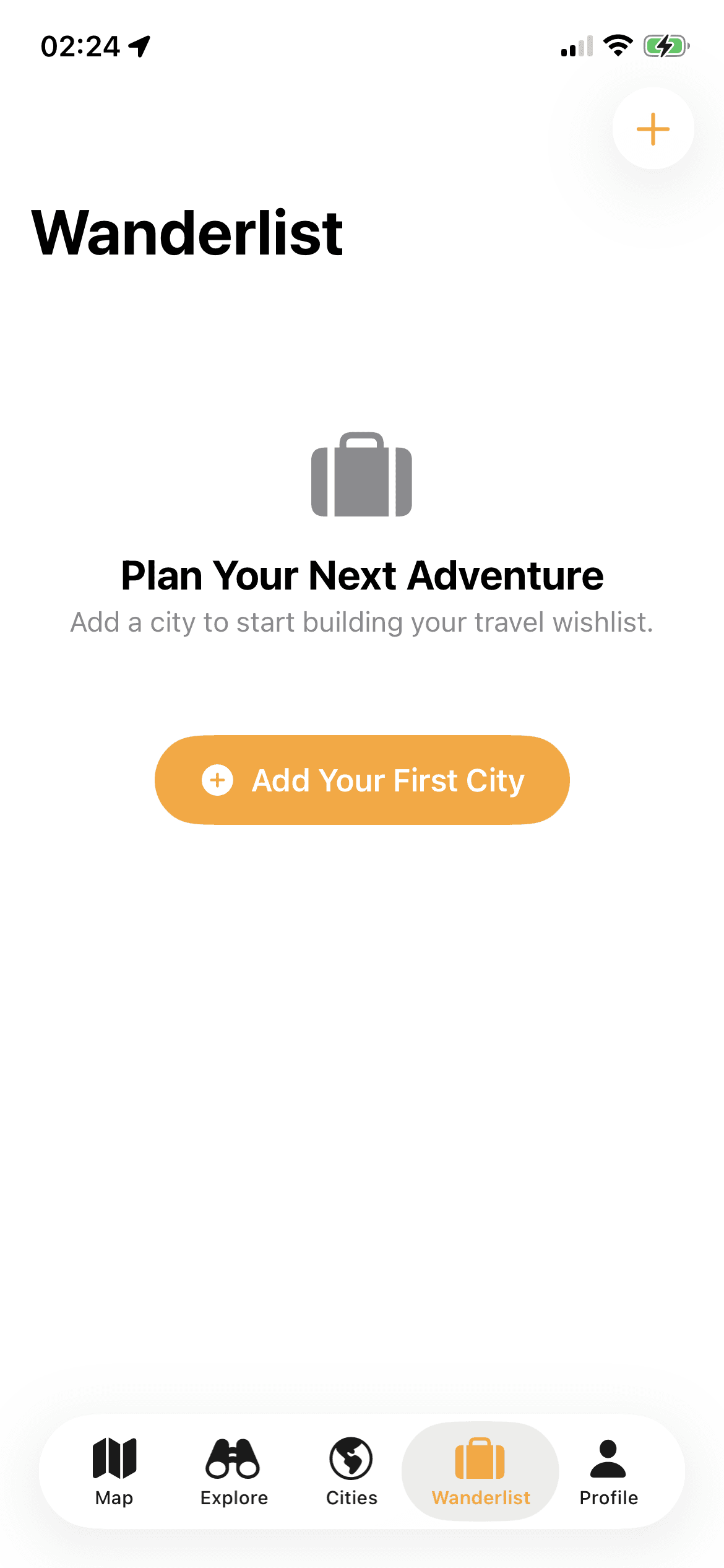 SnapMap Wanderlist for planning future trips